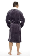 Carica l&#39;immagine nel visualizzatore di Gallery, CityComfort Accappatoio per Uomo in Pile Super Morbido con L-XL, Nero - Ilgrandebazar