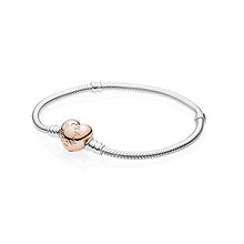 Carica l&#39;immagine nel visualizzatore di Gallery, Pandora 580719, braccialetto da donna con chiusura a forma di cuore, di... - Ilgrandebazar