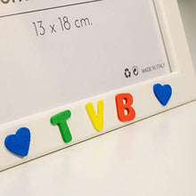 Carica l&#39;immagine nel visualizzatore di Gallery, Cornici per foto in legno con la scritta Super Nonno TVB e decorata con... - Ilgrandebazar