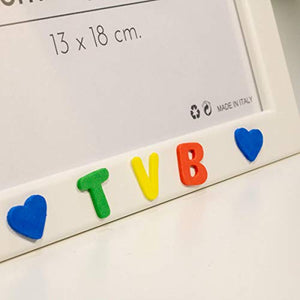 Cornici per foto in legno con la scritta Super Nonno TVB e decorata con... - Ilgrandebazar