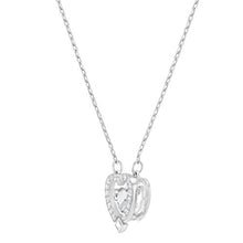Carica l&#39;immagine nel visualizzatore di Gallery, Swarovski Collana Sparkling Dance Heart, Cristallo Bianco, Rodiata, da Donna - Ilgrandebazar