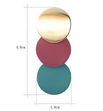 Carica l'immagine nel visualizzatore di Gallery, Sailimue 2 paia Geometrico Orecchino Pendente Rotondo per Donna Ragazze...