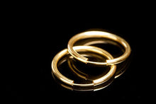Carica l&#39;immagine nel visualizzatore di Gallery, EDELWEISS Orecchini a Cerchio di 30 mm realizzati in oro giallo 585 750 333,... - Ilgrandebazar
