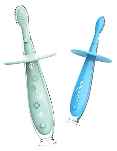 Spazzolini Neonati/Bambini, Eccomum Oral Care Set Igiene Spazzolino Silicone... - Ilgrandebazar