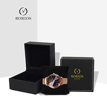 Carica l&#39;immagine nel visualizzatore di Gallery, RORIOS Fashion Donna Shining Cielo Stellato Dial Orologi da Polso Band Oro A - Ilgrandebazar