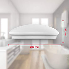 Carica l&#39;immagine nel visualizzatore di Gallery, Plafoniera LED, luce bianca naturale 4000K, 1200 Lm, LED integrati 12W,...