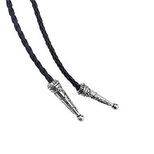 Carica l&#39;immagine nel visualizzatore di Gallery, OTOTEC Western Bolo Mens Bolero Cravatta Cowboy Fascette 2 Tipi, Onyx - Ilgrandebazar