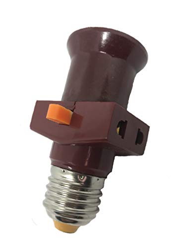 Portalampada voleuse a vite E27 con interruttore 6 A, 220.00V Lot De 1 Douille