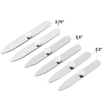 Carica l&#39;immagine nel visualizzatore di Gallery, AOLVO, 6 stecche per colletto della camicia in acciaio inox, con 6 3 Sizes - Ilgrandebazar