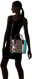 Desigual Borsa Donna 24.5x13x29 centimeters (B x H x T), Grün (Quenny)