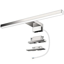 Carica l'immagine nel visualizzatore di Gallery, Azhien Lampada da Specchio a LED per Bagno 5W 30cm 400LM, Bianco Neutra 4000K Lampada Armadio Applique da Parete IP44 Lampada Specchio Bagno 230V 300x14x14mm