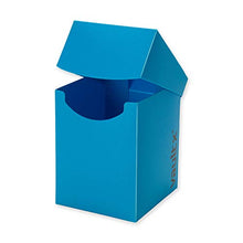 Carica l'immagine nel visualizzatore di Gallery, Vault X ® Porta Mazzo e 150 Bustine Nere per Carte - Formato Grande per 120+ Carte Imbustate - Senza PVC (Blu)