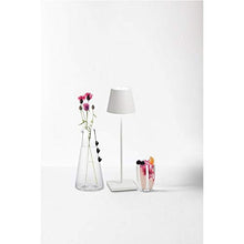 Carica l&#39;immagine nel visualizzatore di Gallery, Zafferano Poldina Lampada LED Ricaricabile da Tavolo, Regolabile, Bianco - Ilgrandebazar