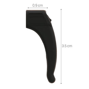 kwmobile Gancio ferma occhiali in silicone - Set 4 ganci antiscivolo L, Nero - Ilgrandebazar