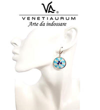 Carica l&#39;immagine nel visualizzatore di Gallery, Venetiaurum - Orecchini donna in vetro originale di Murano e argento 925 -...