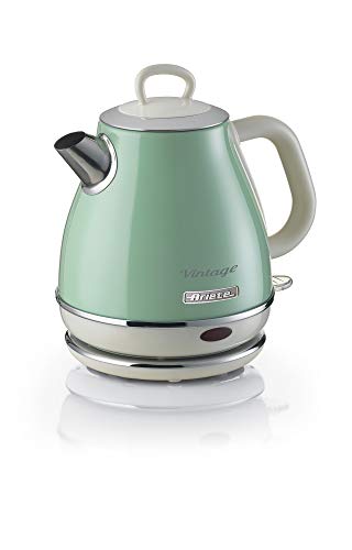 Ariete 2868 Vintage 1L Bollitore Elettrico di Design in Acciaio Inox Verde - Ilgrandebazar