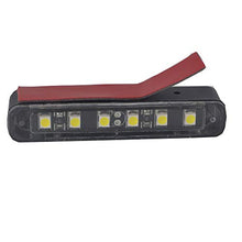 Carica l&#39;immagine nel visualizzatore di Gallery, 1 x LED impermeabile luce targa con 6 bianchi universale posteriore moto...