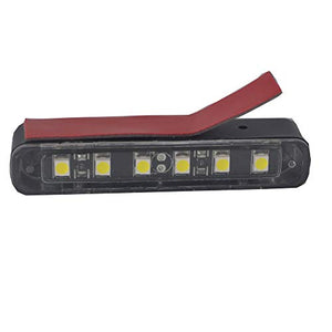 1 x LED impermeabile luce targa con 6 bianchi universale posteriore moto...