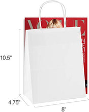 Carica l'immagine nel visualizzatore di Gallery, Switory Sacchetto di Carta Kraft 250pc con Manici 20x12x26,5cm 50pc