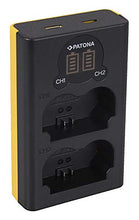 Carica l&#39;immagine nel visualizzatore di Gallery, PATONA Caricatore doppio LCD USB con 2x NP-W235 batteria compatibile con...
