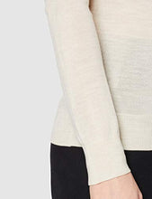 Carica l&#39;immagine nel visualizzatore di Gallery, Marchio Amazon - MERAKI Pullover Lana Merino Donna Collo 48, Beige (Oatmeal) - Ilgrandebazar