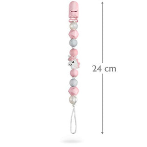 PREMYO Catenella Portaciuccio Bimba Unicorno – Perle di One Size, Rosa