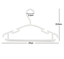 Carica l&#39;immagine nel visualizzatore di Gallery, ilauke Set di 36 Grucce Appendiabiti in Plastica per Bambino, Bianco 36 Pezzi - Ilgrandebazar