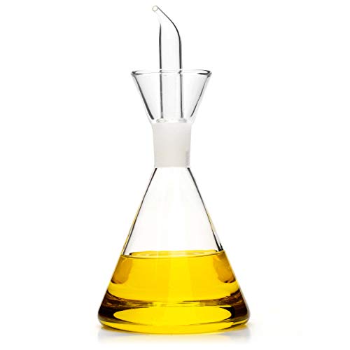 Classe Italy - Oliera in Vetro salvagoccia Conica-Dosatore Olio e 250 ml - Ilgrandebazar