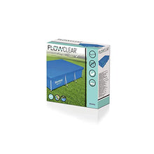 Carica l'immagine nel visualizzatore di Gallery, Bestway 58106 Telo Di Copertura Per Piscina Fuori Terra Rettangolare Da 300 X 201 X 66 Cm, Blu