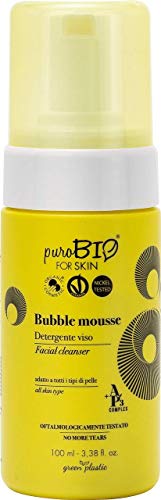 Bubble Mousse Detergente Viso PuroBIO FOR SKIN 100ml - Ilgrandebazar