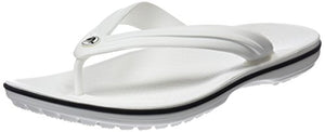 Crocs Crocband Flip, Infradito Unisex-Adulto 38/39 EU, Bianco White 100