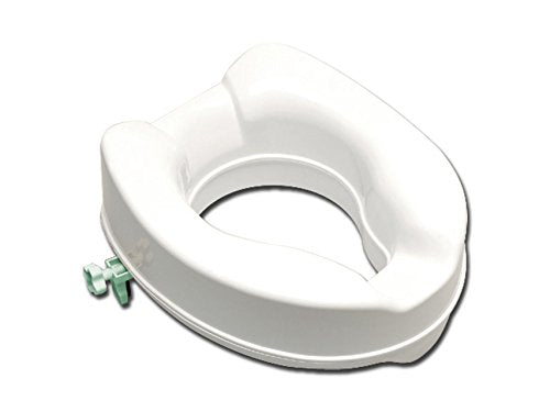 Rialzo WC, 10 cm, alzawater anatomico con sistema di fissaggio laterale,... - Ilgrandebazar