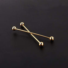 Carica l&#39;immagine nel visualizzatore di Gallery, Collare Pin Camicia da 2 Pezzi a Forma della Doppia Palla Rotondo, Colletto... - Ilgrandebazar