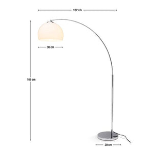 Brilliant Vessa E27 LED Cromo, Bianco illuminazione da pavimento - Ilgrandebazar