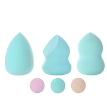 Carica l&#39;immagine nel visualizzatore di Gallery, Spugnette Make Up Spugnetta Soffice Make-up Trucco Makeup Senza Acquamarina
