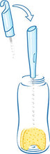 Carica l'immagine nel visualizzatore di Gallery, Nuk 10256278 Spazzola Pulisci Biberon, 2 in 1, Bianco/Blu, 1 pezzo