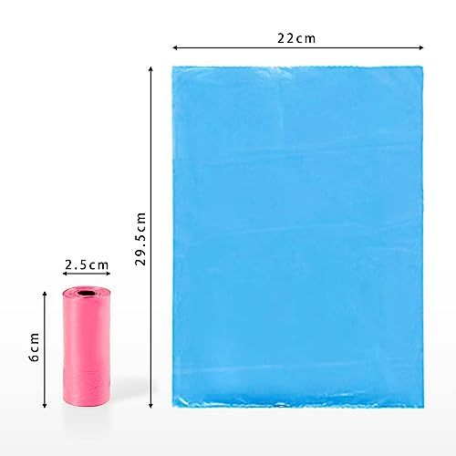 600 Sacchetti Cacca Cane AiTodos - 5 Colori, 31x22cm, Polietilene, Con Distributore - Foto 5