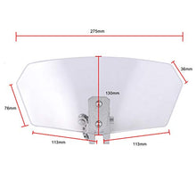 Carica l&#39;immagine nel visualizzatore di Gallery, Justech Parabrezza Moto Spoiler di Estensione colore trasparente - Ilgrandebazar