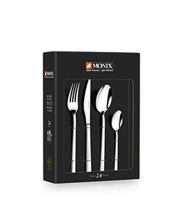 Monix Siena Set con Coltello per lombata, Acciaio Inox, Grigio, 8.5x14.5x24...