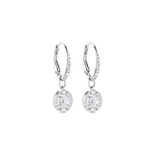 Carica l&#39;immagine nel visualizzatore di Gallery, Swarovski Orecchini A Buco Sparkling Dance Round, Cristallo Bianco, Rodiati,... - Ilgrandebazar