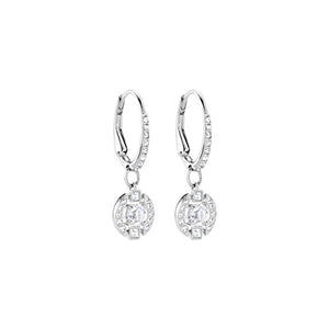Swarovski Orecchini A Buco Sparkling Dance Round, Cristallo Bianco, Rodiati,... - Ilgrandebazar