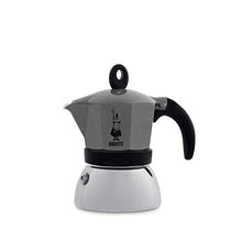 Carica l&#39;immagine nel visualizzatore di Gallery, Bialetti Moka Induction, Caffettiera 3 Tazze , Acciaio 3 Tazze, Antracite - Ilgrandebazar