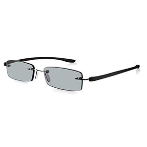 Read Optics Occhiali da Lettura con Lenti Scure Sole Protezione +3.0, Nero - Ilgrandebazar