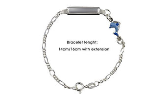 AKA Gioielli - Bracciale Targhetta Identificativa Bambini Argento 925 con...