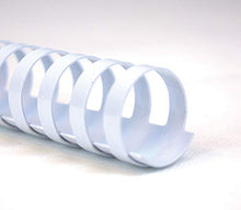 Carica l&#39;immagine nel visualizzatore di Gallery, GBC Dorsi plastici 21A 6mm 100pz - Bianco - 4028193 6 mm