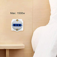 Carica l'immagine nel visualizzatore di Gallery, EXTRASTAR Set 4 Adattatori 3 Posti 1 Schuko + 2 tripla presa-4 Pezzi, Bianco