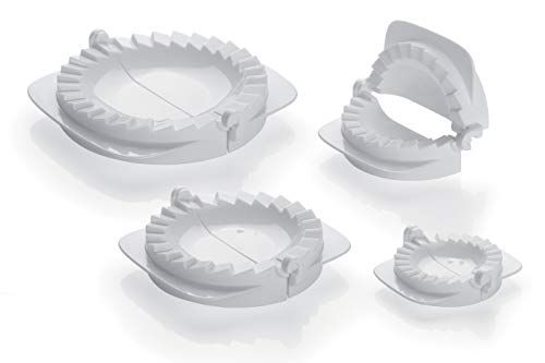 Tescoma Delicia 630880- Set per ravioli e panzerotti, 4 pezzi, Bianco - Ilgrandebazar
