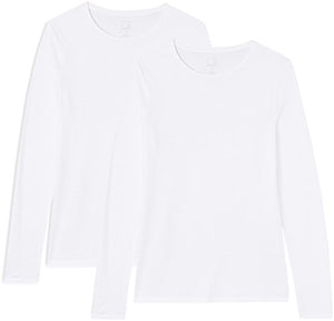 Marchio Amazon - MERAKI T-shirt Girocollo a Manica Lunga Donna - Ilgrandebazar