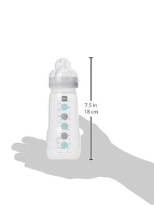 MAM 67490720 Easy Active Biberon, trasparente, 4+ mesi, 330 ml Trasparente - Ilgrandebazar