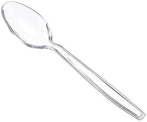 AmazonBasics - Set di 150 posate in plastica, 50 forchette, 50 cucchiai, 150 - Ilgrandebazar